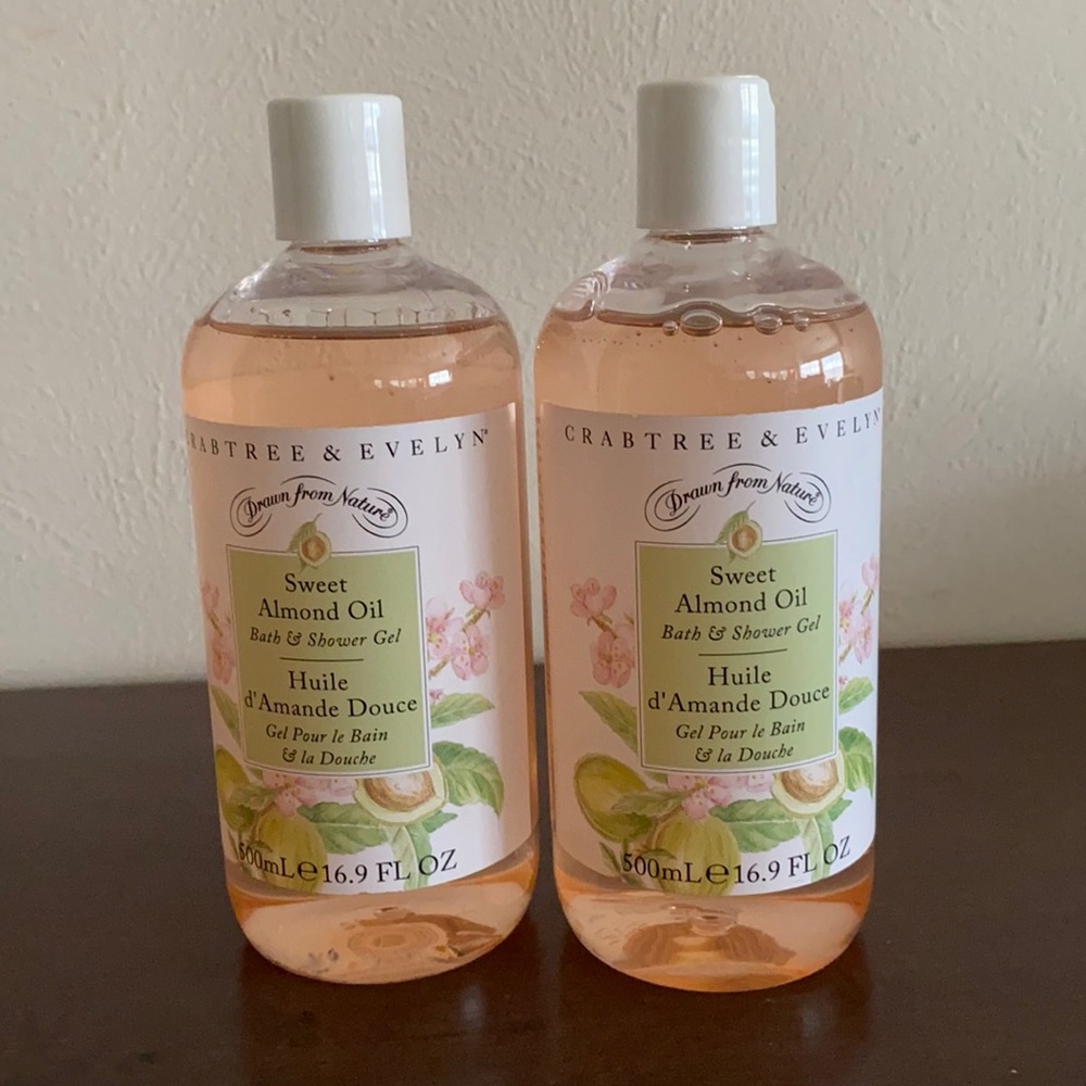 2 Crabtree & Evelyn Sweet Almond Oil Bath Gel